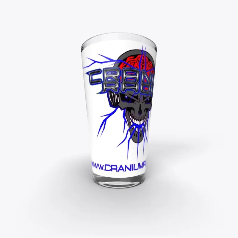 Cranium Radio Pint Glass # 2