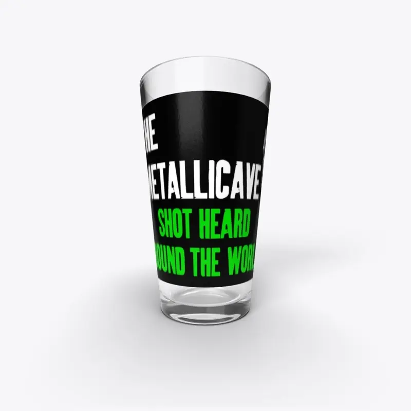 The Metallicave Pint Glass