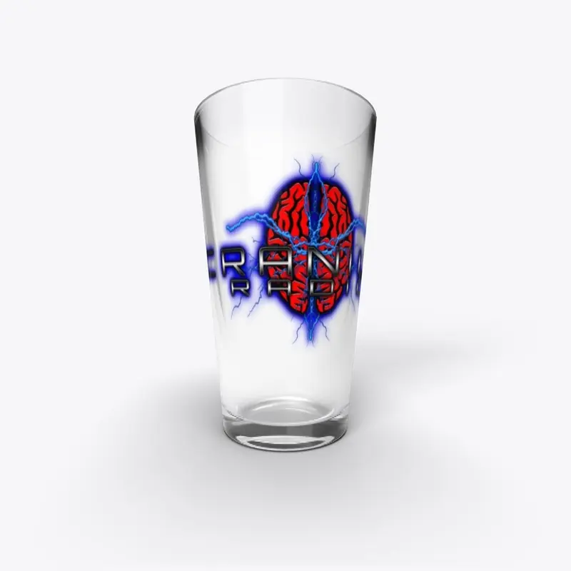 Cranium Radio Pint Glass